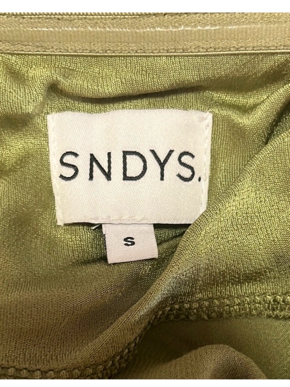 REVOLVE SNYDS Strapless Olive Midi dress - Picture 4 of 6